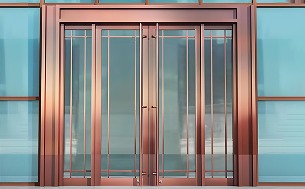 蒲城玻璃地弹门